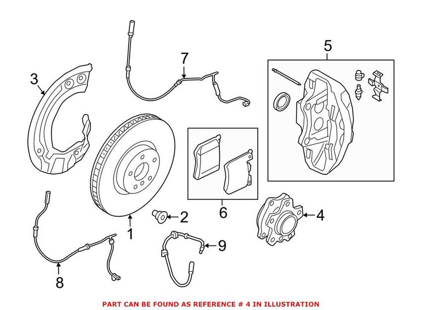 BMW Wheel Bearing and Hub Assembly - Front and Rear 31202408656